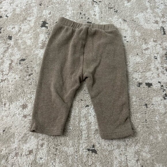 Zara Brown Fleece Pants Size 9-12 Months - Picture 2 of 3